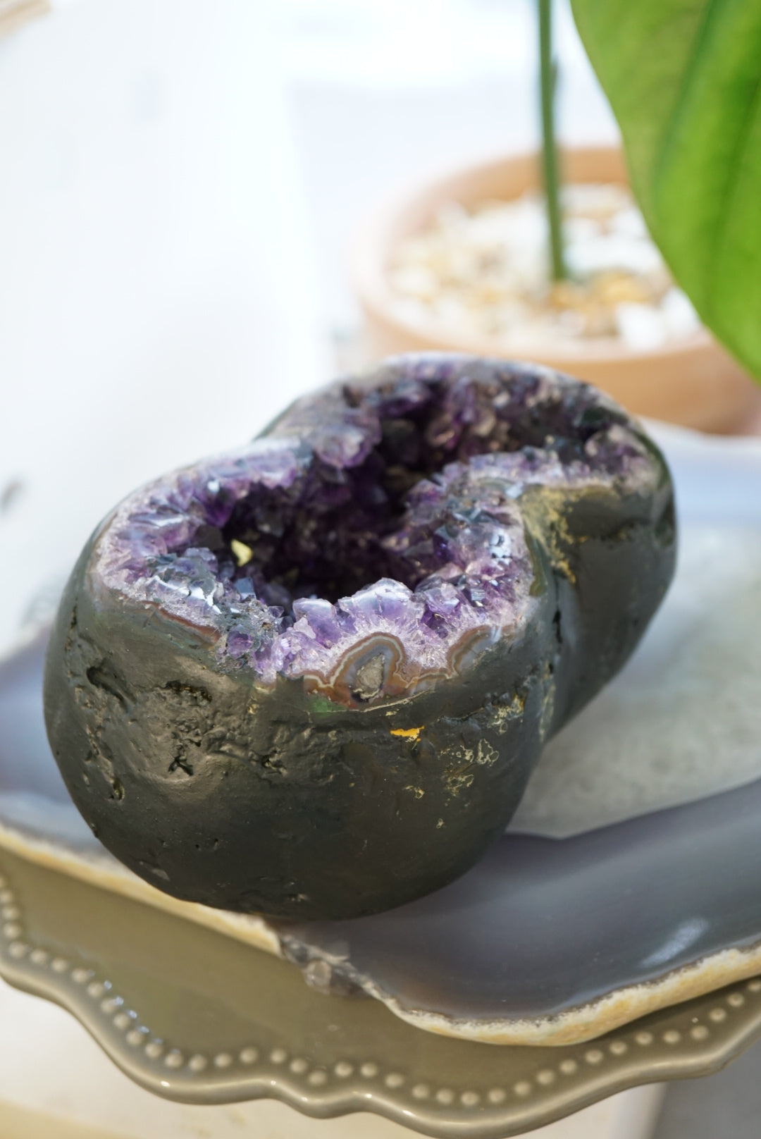 8字形「發」烏拉圭紫水晶洞 Uruguay Amethyst Geode