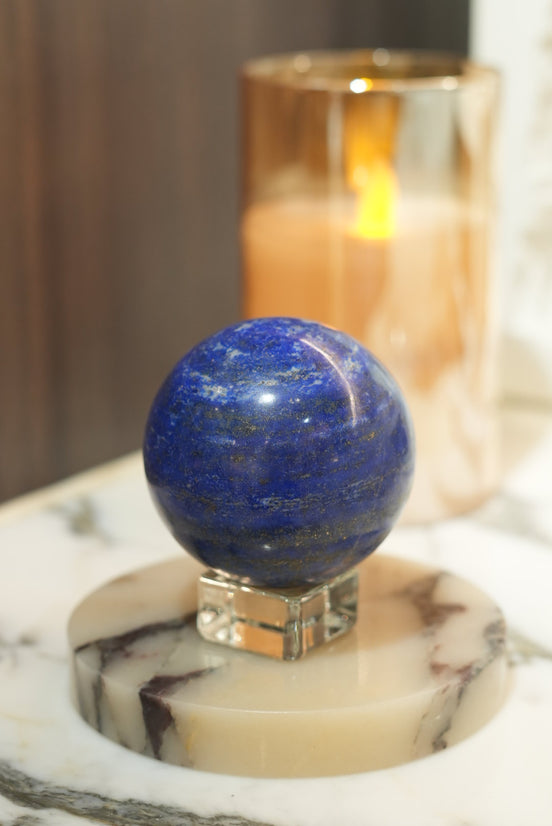 High quality lapis lazuli sphere