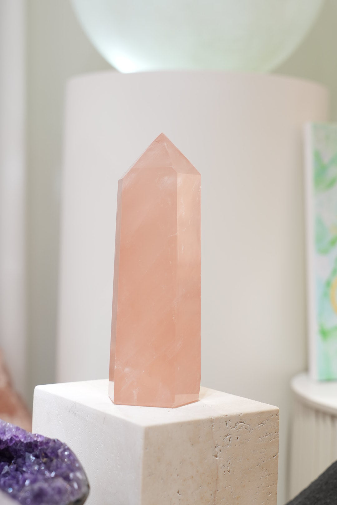 莫桑比亞星光粉晶柱 - ART OF GEM 