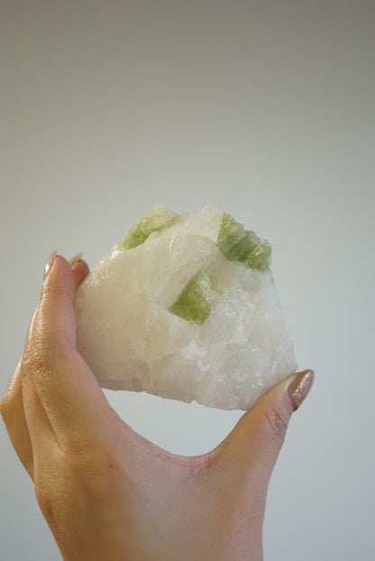巴西綠碧璽原石 Raw Green tourmaline - ART OF GEM 