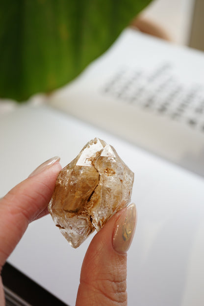 巴基斯坦黃泥骸骨水晶 Pakistan Fenster Quartz - ART OF GEM 