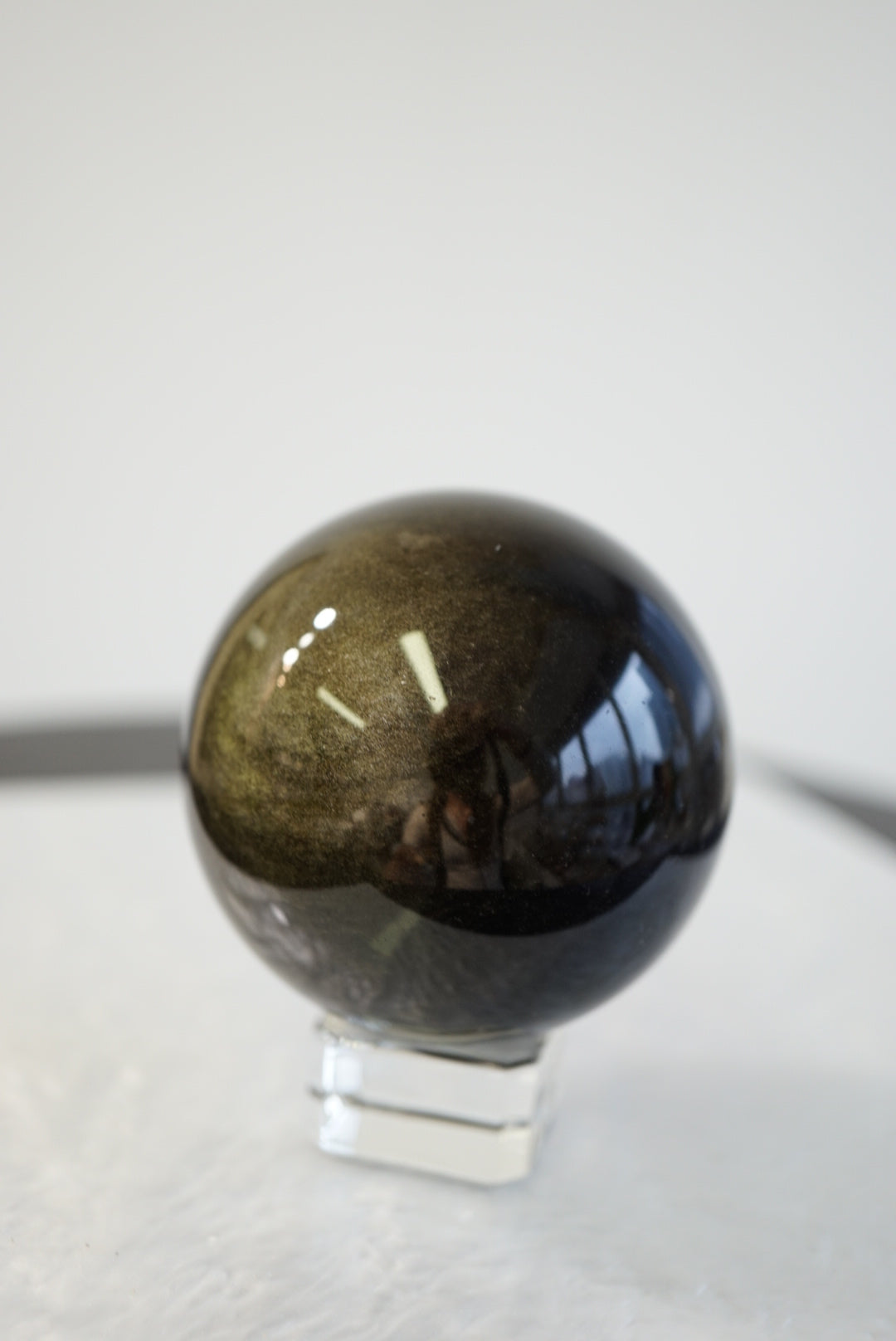 金曜石球 Golden Sheen Obsidian Sphere