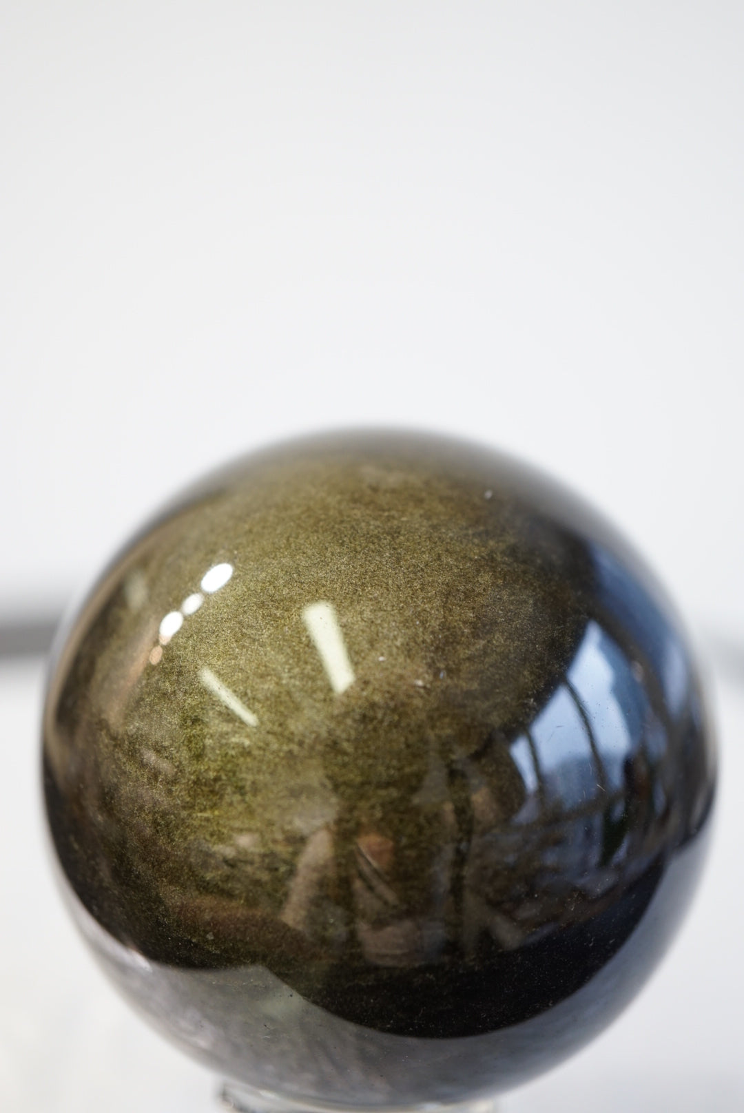 金曜石球 Golden Sheen Obsidian Sphere