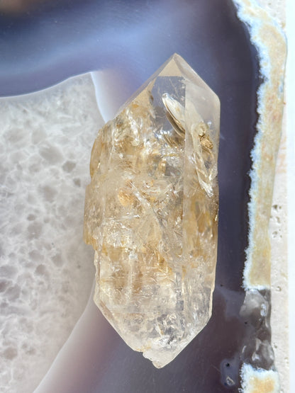 巴基斯坦黃泥骸骨雙尖 Pakistan Fenster Quartz Double Terminate (DT) - ART OF GEM 