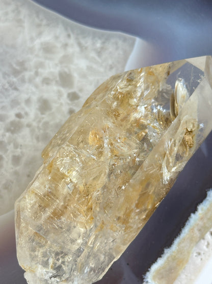 巴基斯坦黃泥骸骨雙尖 Pakistan Fenster Quartz Double Terminate (DT) - ART OF GEM 