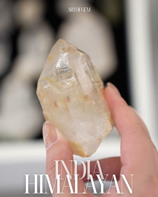 印度喜馬拉雅白水晶 (黃金喜馬) - ART OF GEM 
