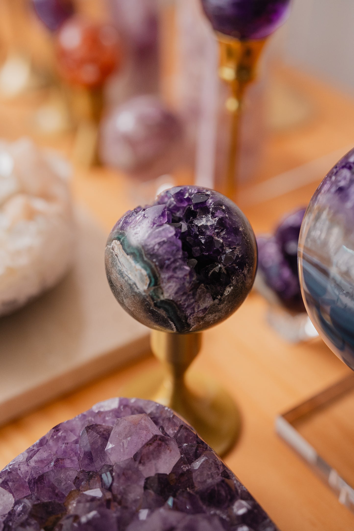 烏拉圭紫晶開口笑 Uruguay Amethyst Sphere