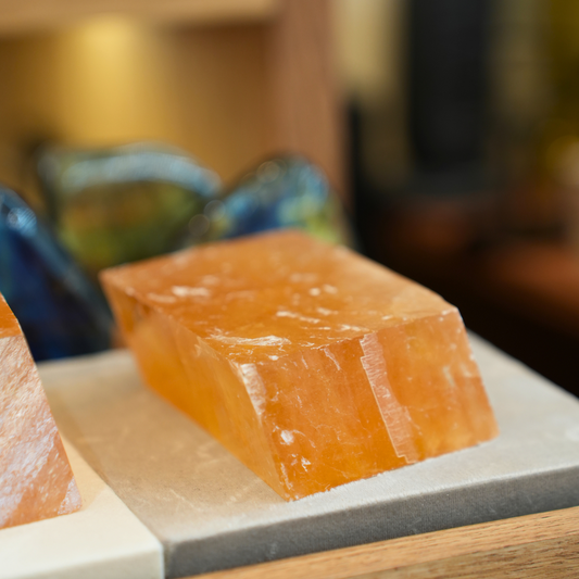黃方解石原石 Raw Honey Calcite - ART OF GEM 