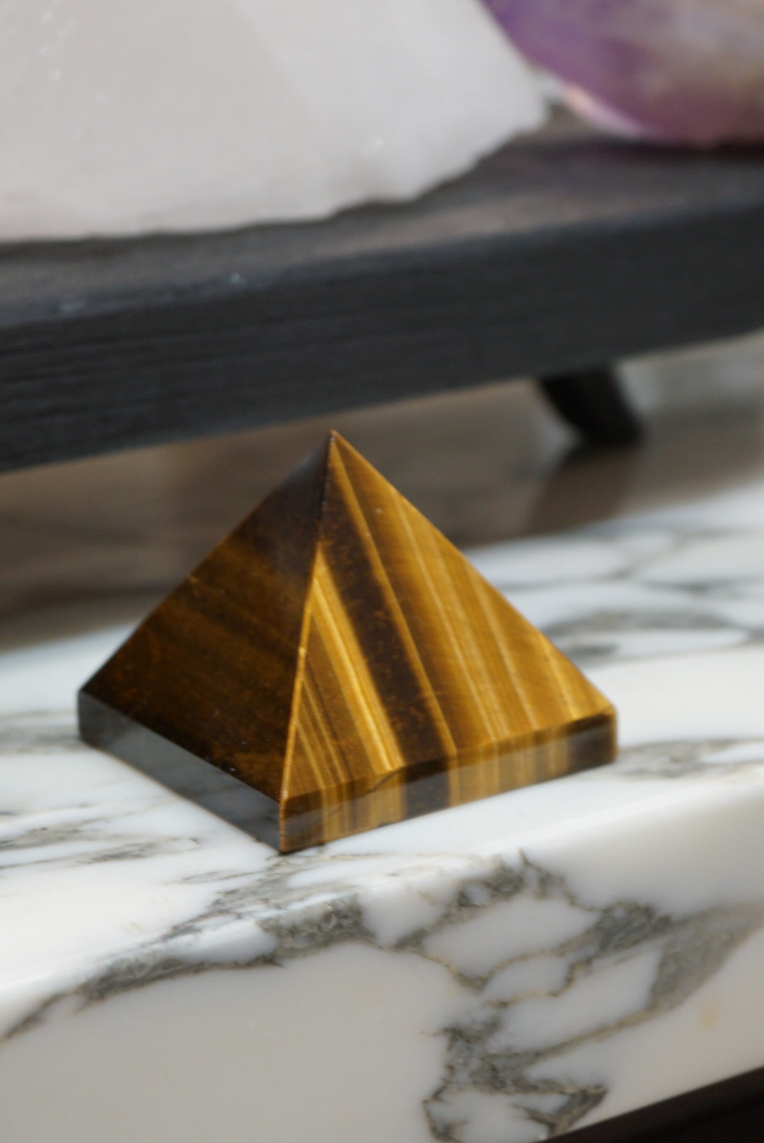 虎眼石金字塔 Tiger Eye Pyramid - ART OF GEM 