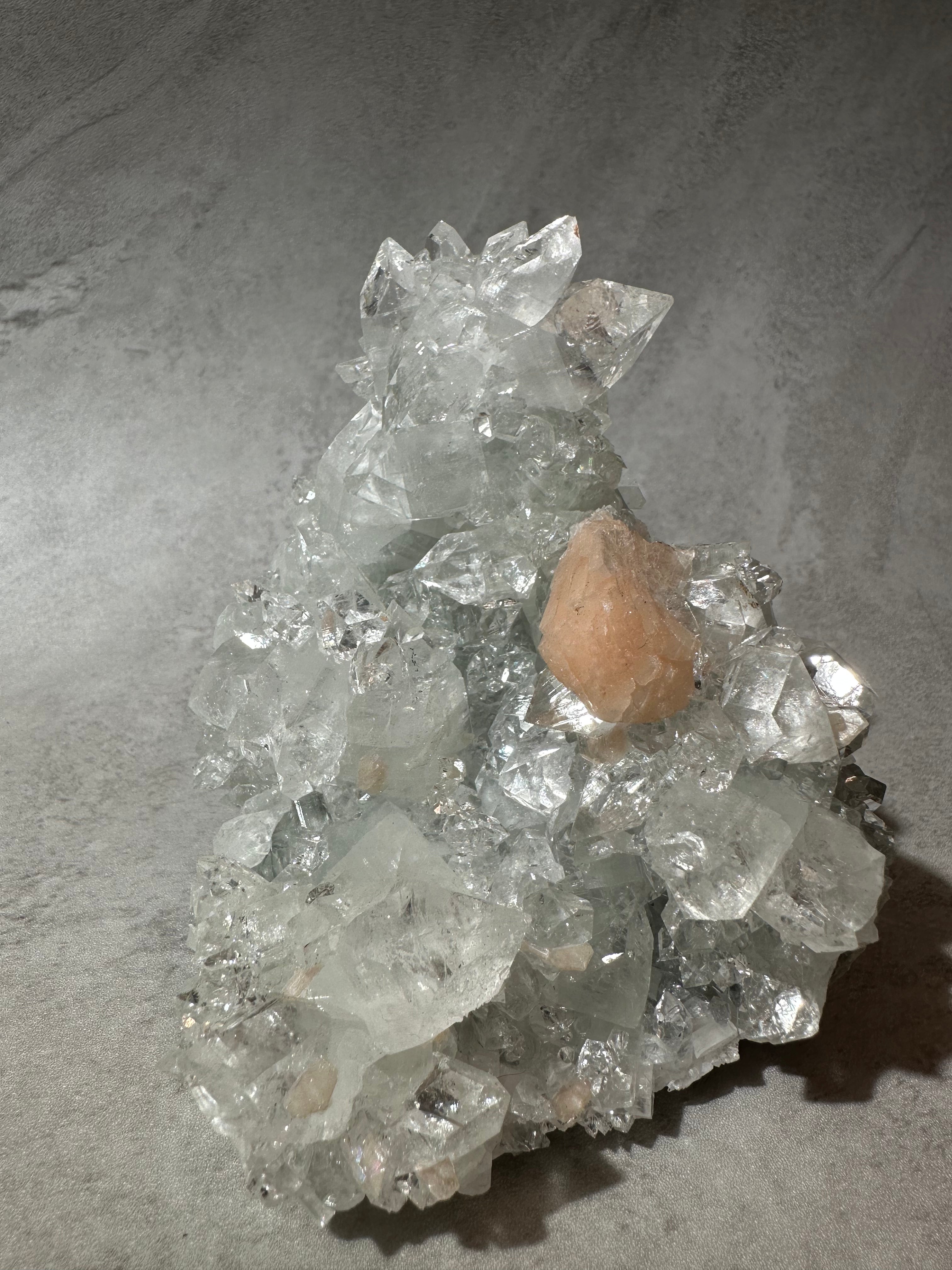 Top quality 印度鑽石魚眼晶簇共生沸石 - ART OF GEM 