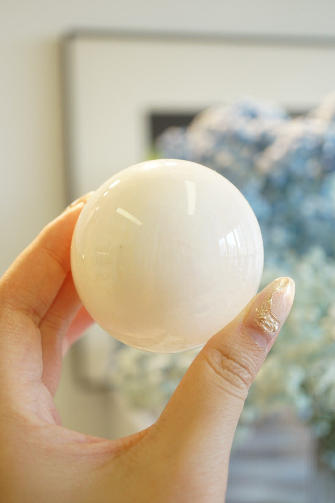 藍光月亮石球 Moonstone Sphere