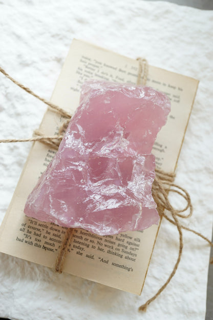 莫桑比亞星光粉晶原石 Raw Rose Quartz from Mozambique - ART OF GEM 