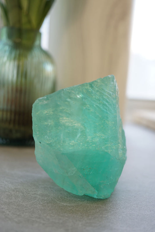 巴西綠螢石原石 Raw Brazil Green Fluorite