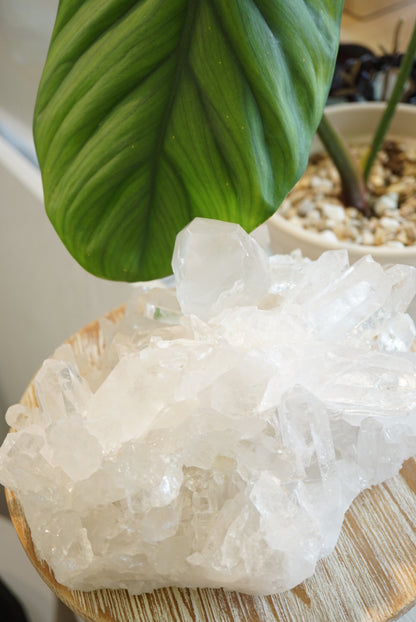3.6KG 巴西白水晶簇 Brazil White Quartz Cluster - ART OF GEM 