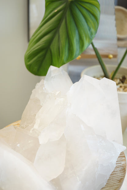 7.1KG 巴西白水晶簇 Brazil White Quartz Cluster - ART OF GEM 