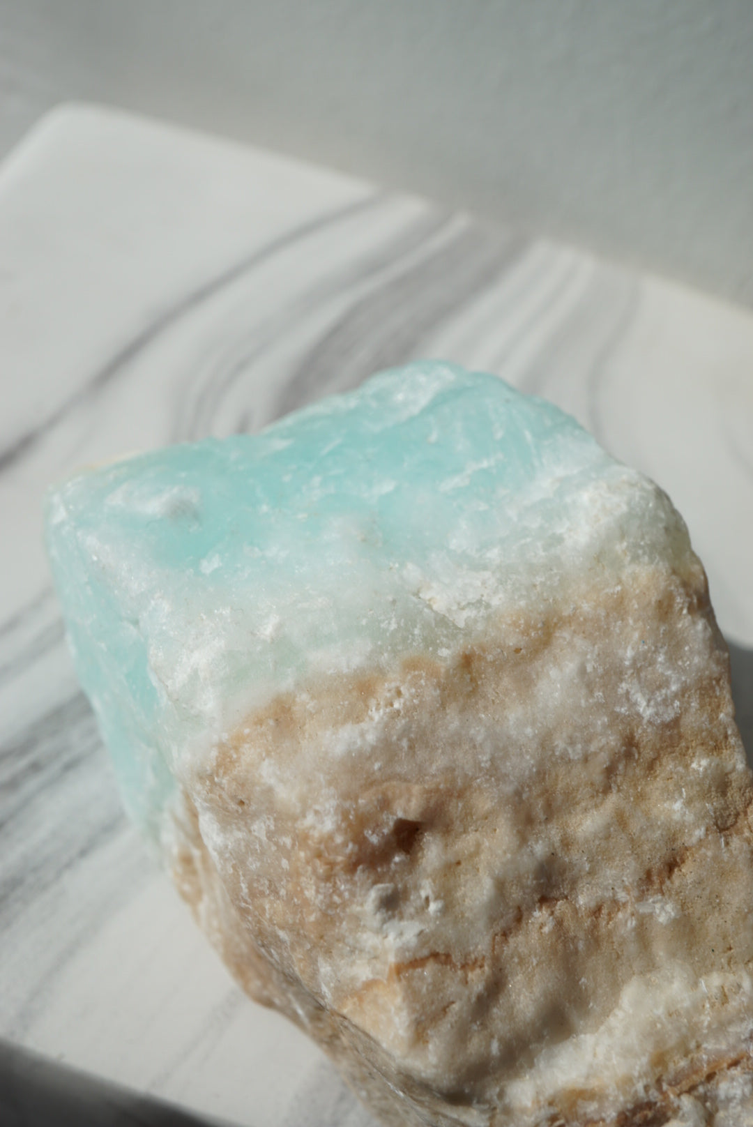 藍加勒比方解石原石 Raw Blue Caribbean Calcite