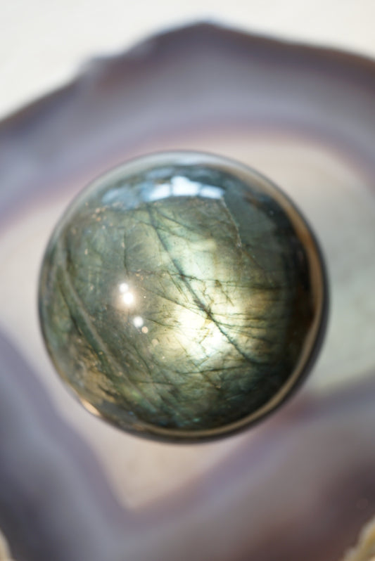 藍光拉長石球 Labradorite Sphere