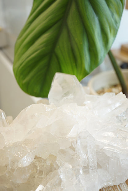 3.6KG 巴西白水晶簇 Brazil White Quartz Cluster - ART OF GEM 