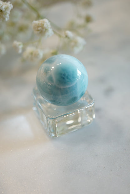 拉利瑪海紋石球 Larimar Sphere - ART OF GEM 