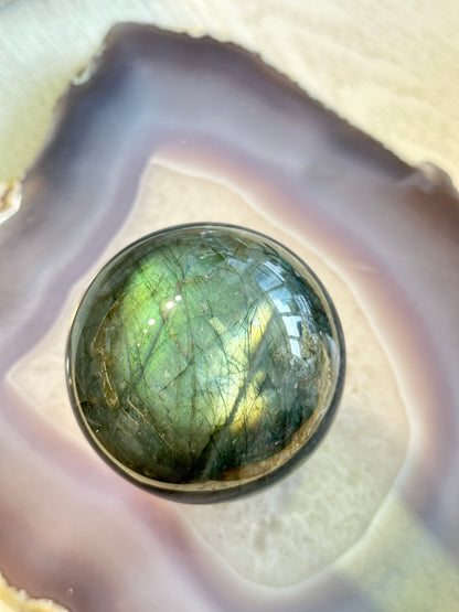 藍光拉長石球 Labradorite Sphere - ART OF GEM 