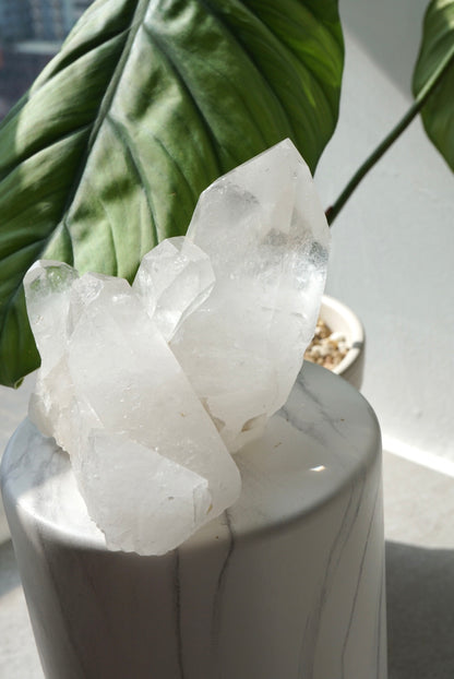 巴西白水晶簇 Brazil White Quartz Cluster - ART OF GEM 