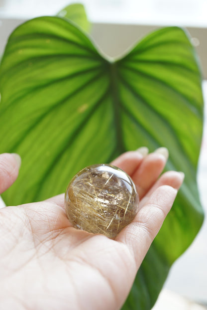 金鈦晶球Golden Rutiled Quartz Sphere - ART OF GEM 