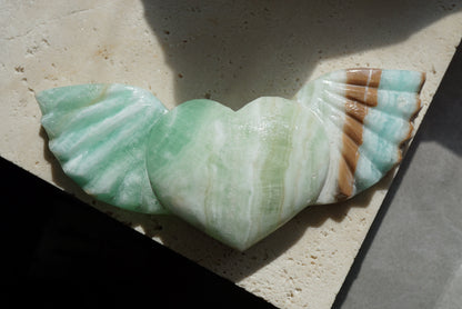 藍加勒比方解石天使翅膀 𝐂𝐚𝐫𝐢𝐛𝐛𝐞𝐚𝐧 𝐁𝐥𝐮𝐞 𝐂𝐚𝐥𝐜𝐢𝐭𝐞 - ART OF GEM 