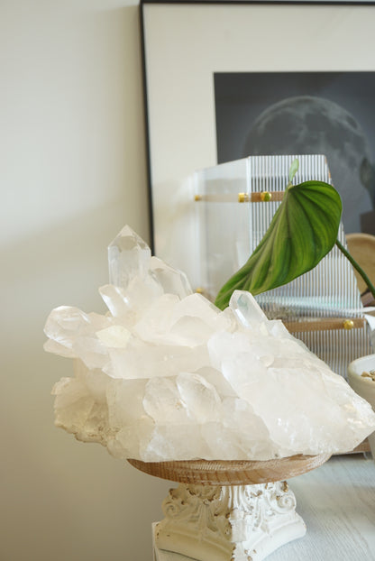 12KG 重量級巴西白水晶簇 Brazil White Quartz Cluster - ART OF GEM 