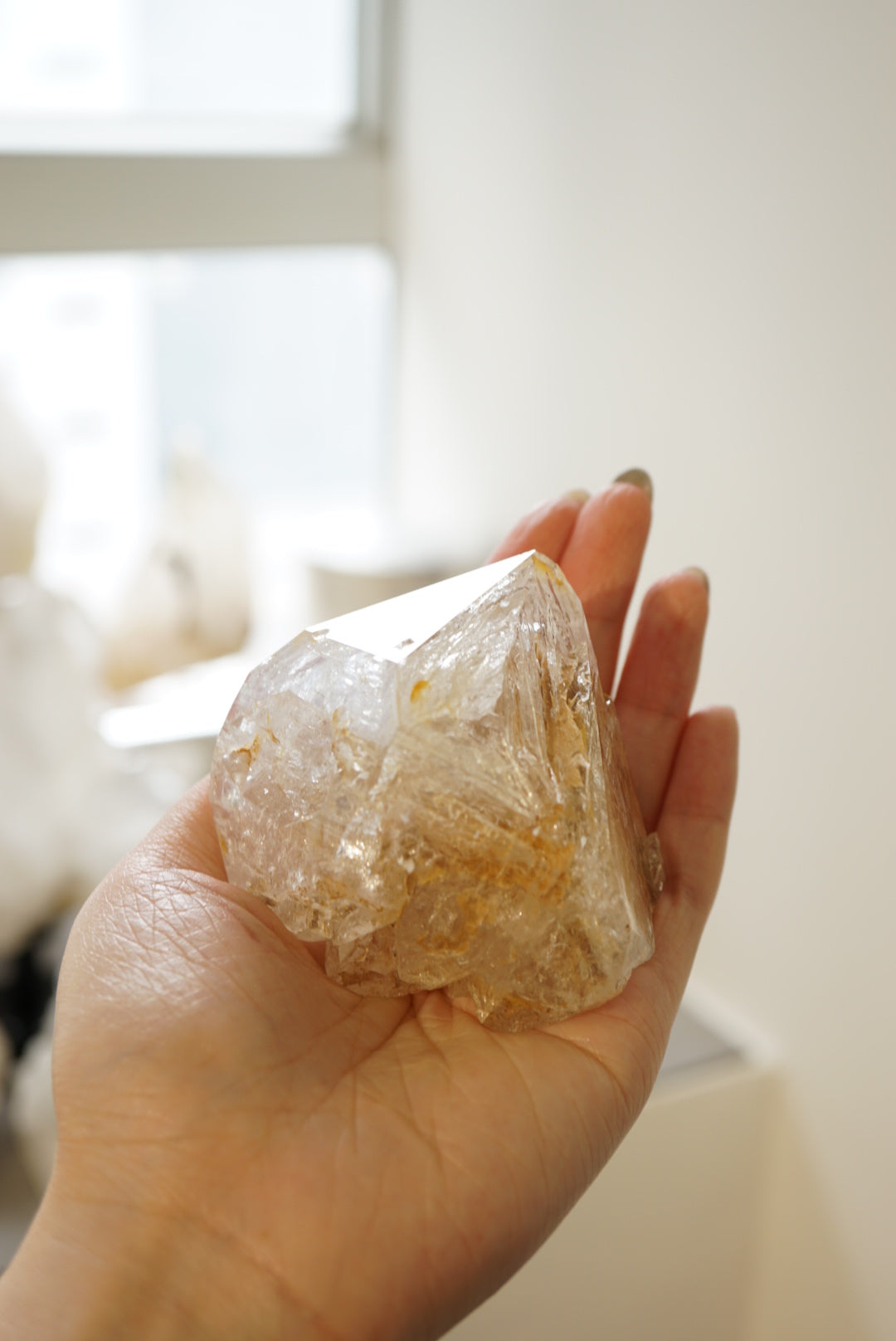 巴基斯坦黃泥骸骨水晶 Pakistan Fenster Quartz