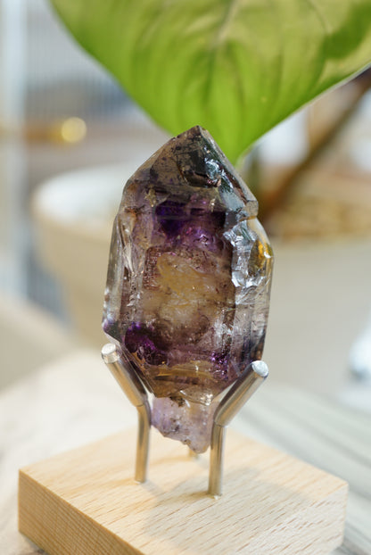 紫髮骨幹超級七 （帶草莓晶）Raw Super Seven with Strawberry Quartz - ART OF GEM 