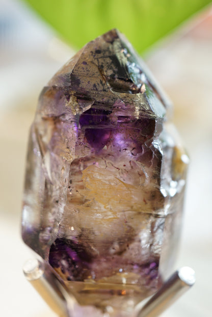 紫髮骨幹超級七 （帶草莓晶）Raw Super Seven with Strawberry Quartz - ART OF GEM 