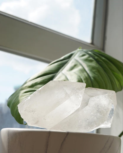 巴西白水晶簇 Brazil White Quartz Cluster - ART OF GEM 