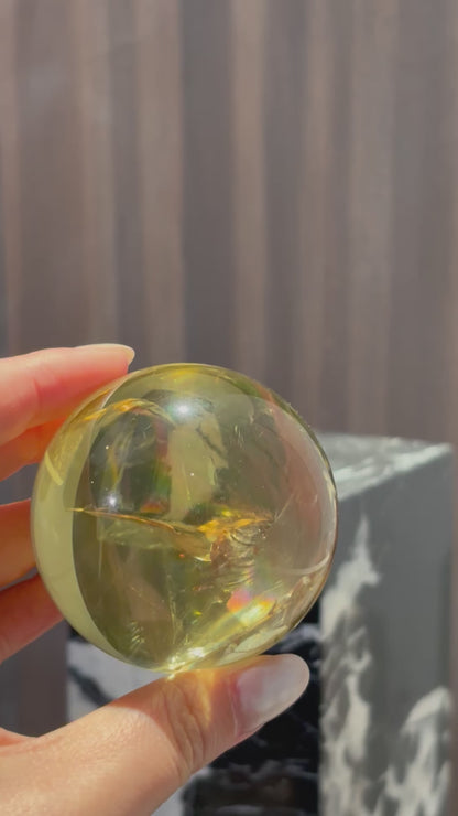 58mm 巴西黃水晶球 Brazil Citrine Sphere