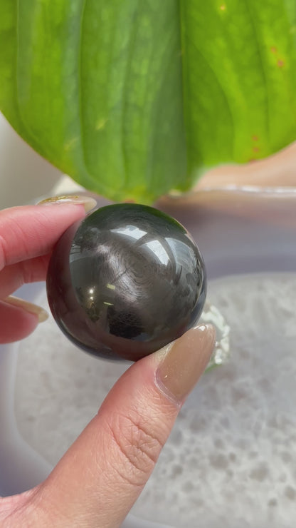 金運石球Hypersthene Sphere