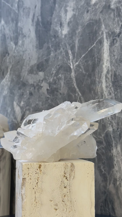 1.2KG巴西白水晶簇 Brazil White Quartz Cluster