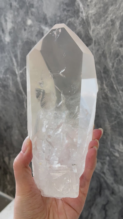 收藏級巴西雷姆尼亞種子白水晶