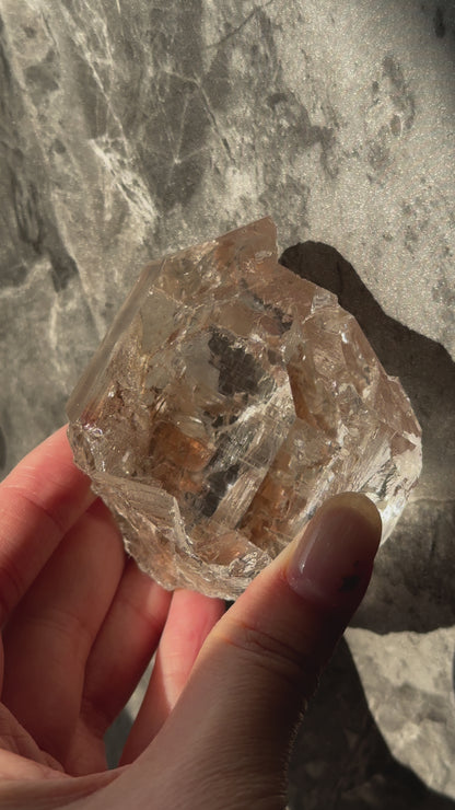 印度喜馬拉雅白水晶 （帶紅泥）India Himalayan White Quartz