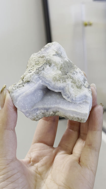 南非藍紋瑪瑙原石 Raw Blue Lace Agate