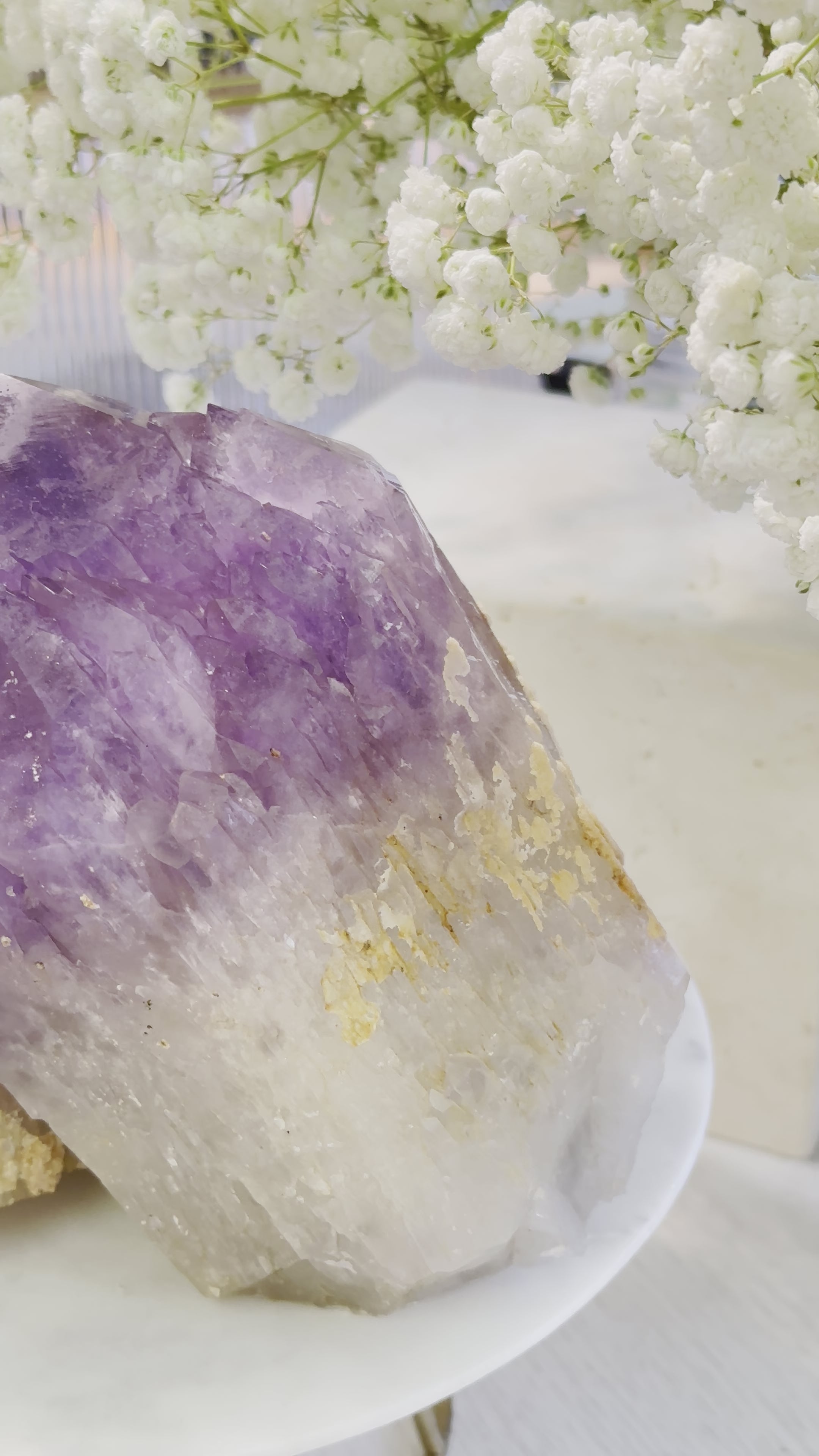 罕見玻利維也雙生紫黃晶簇