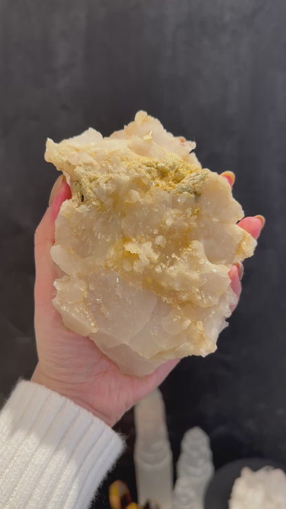 黃金印度喜馬拉雅白水晶簇 Golden India Himalayan White Quartz Cluster