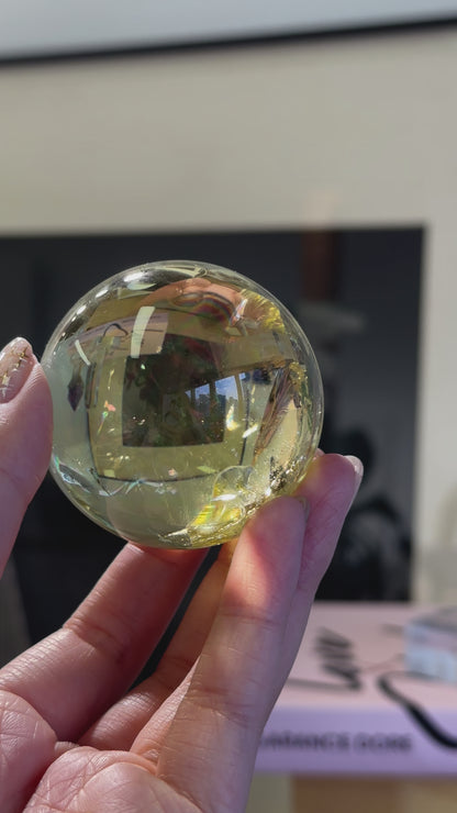 52mm 巴西黃水晶球 Brazil Citrine Sphere