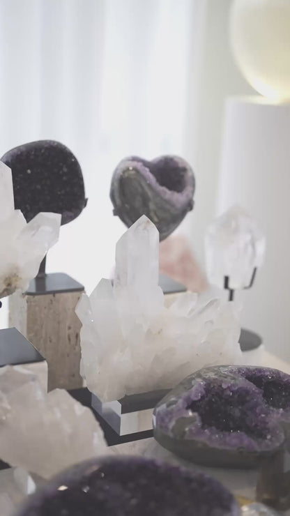 7KG 巴西白水晶簇 Brazil White Quartz Cluster