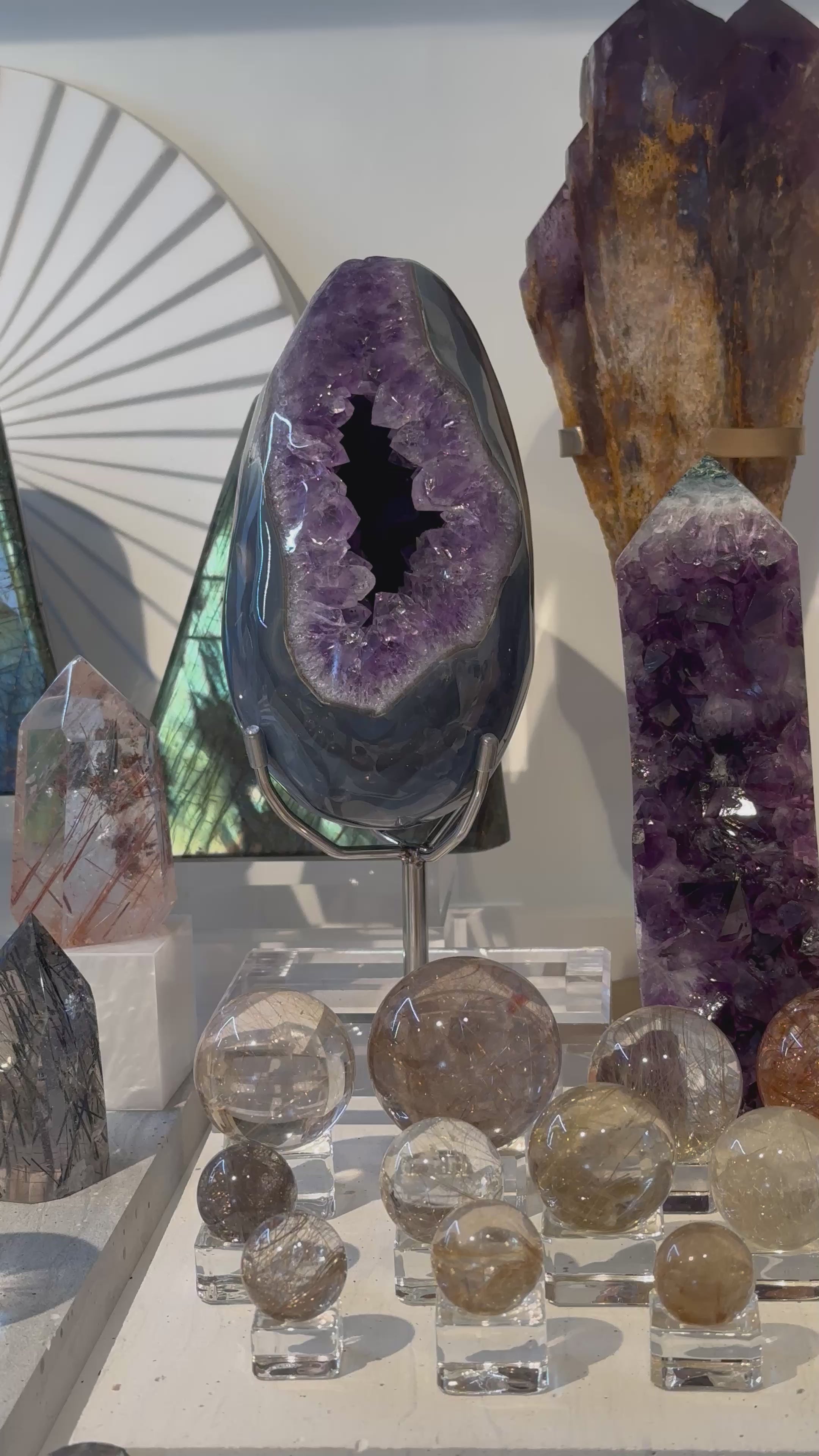 巴西瑪瑙紫晶蛋