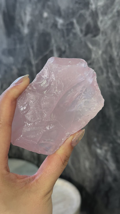 莫桑比亞星光粉晶原石 Raw Rose Quartz from Mozambique