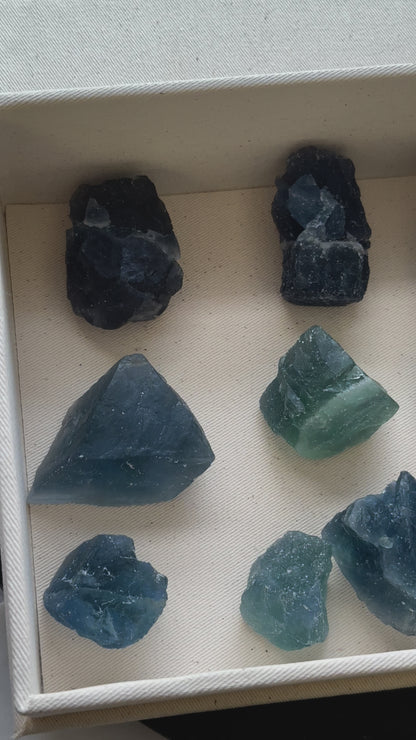巴西藍綠螢石原石 Brazil Raw Fluorite （20-30mm)