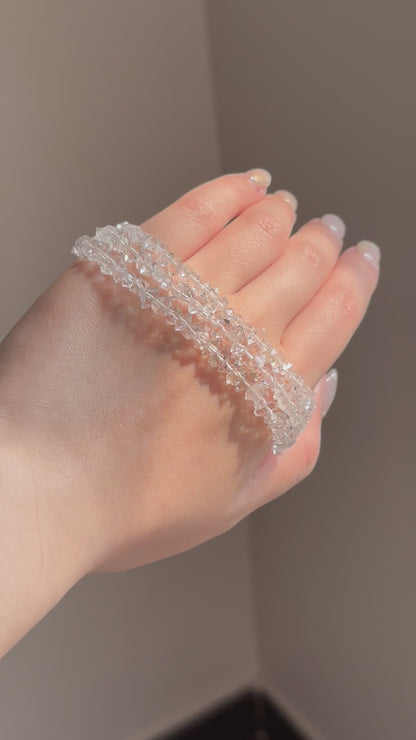 美國赫基蒙閃靈鑽手鍊
Herkimer Diamond Bracelet