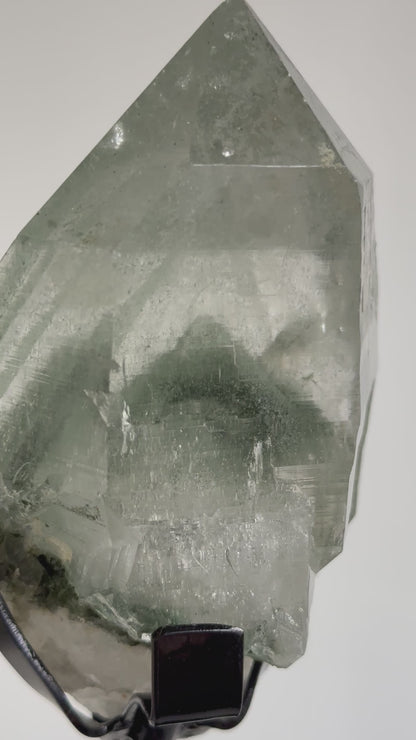 印度喜馬拉雅綠幽靈白水晶 India Himalayan White Quartz with green phantom