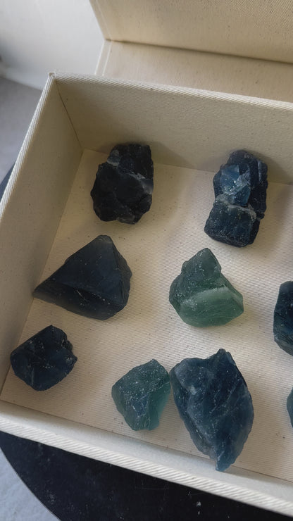 巴西藍綠螢石原石 Brazil Raw Fluorite （20-30mm)