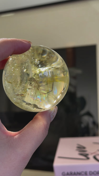 57mm 巴西黃水晶球 Brazil Citrine Sphere