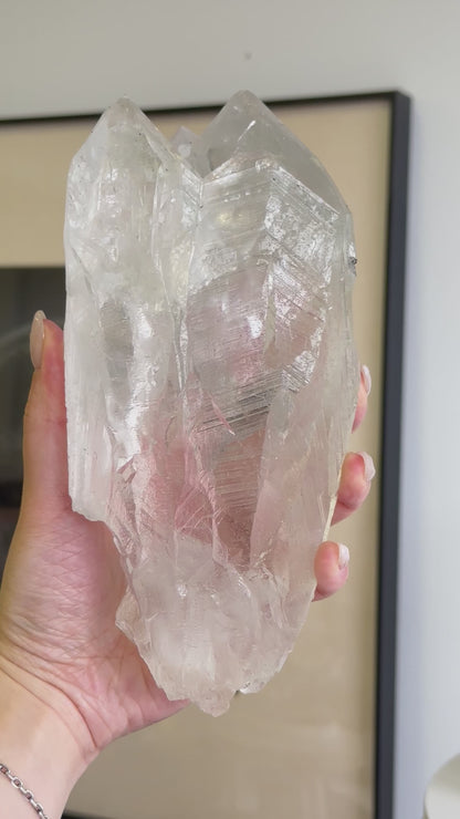 收藏級印度喜馬拉雅白水晶權杖 (帶資料庫) India Himalayan White Quartz Scepter with record keeper